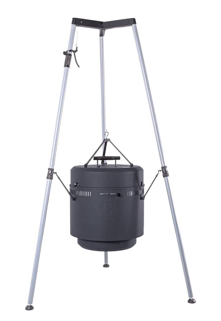 Burch Barrel Grill - Barbecue, smoker, firepit,, with wood or charcoal, portable and easy to use.